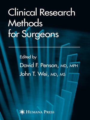 cover image of Clinical Research Methods for Surgeons